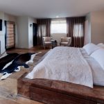 lit design en bois