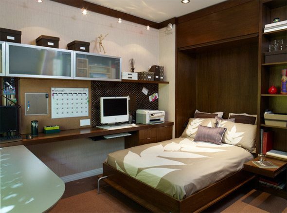 placard de lit dans la chambre