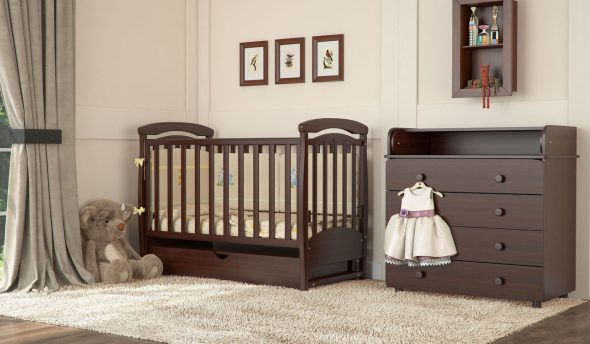 lit pendule en bois