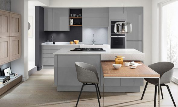 cuisine avec table gigogne