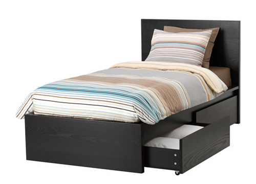lits simples ikea avec boîte