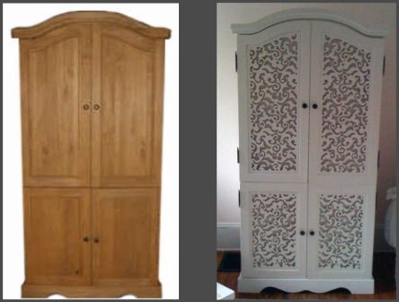 restaurer la vieille armoire à la maison