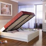 lit double avec armoire en bas