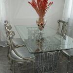 стандартна височина на масата в кухненския интериор