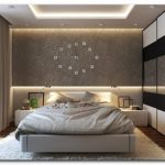 mur dans la chambre au dessus du lit