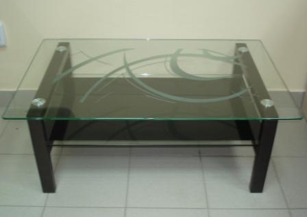 verre de table d'art mat