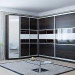 Armoire d'angle dans le salon