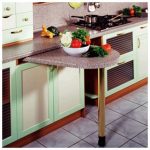 table coulissante avec jambe
