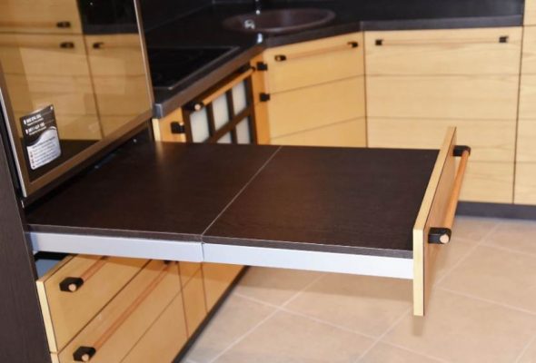 table de cuisine extensible