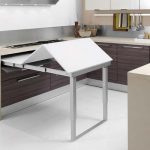 table coulissante dans la cuisine