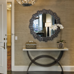 miroir dans le couloir rond