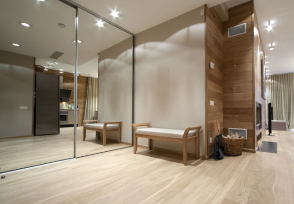 miroir dans le vestiaire