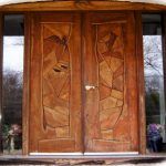Porte en bois Pinocchio meubles vieillis artificiellement
