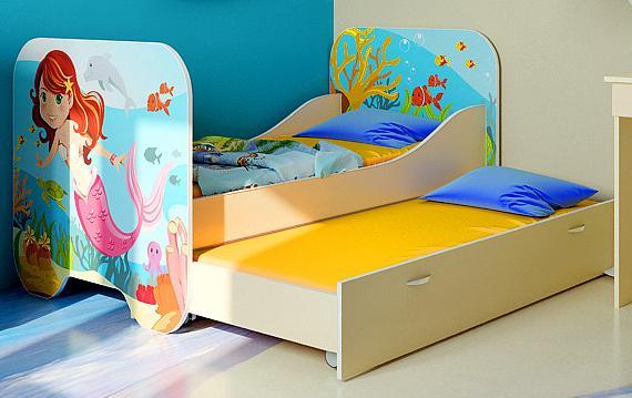 Lit d'enfant petite sirène