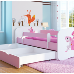 Lit bébé avec matelas en mousse de polyuréthane et panier à linge inclus