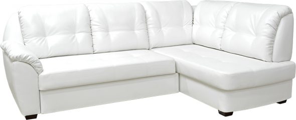 Canapé blanc en éco-cuir