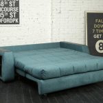 canapé-lit avec matelas orthopédique accordéon