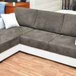canapé-lit avec matelas orthopédique en daim