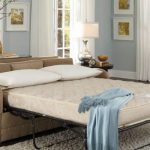 canapé-lit avec matelas orthopédique photo