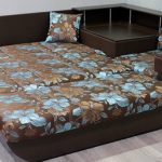 canapé lit avec matelas orthopédique marron