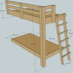 Dessin de bricolage de lit superposé pour enfant