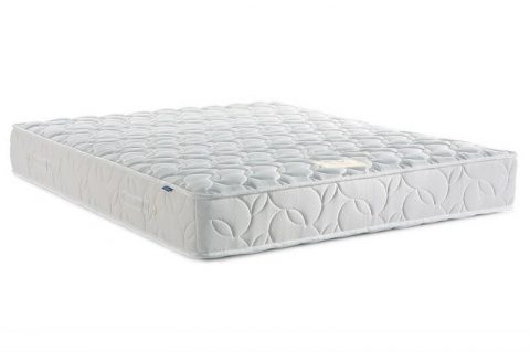 Lit double avec matelas blanc
