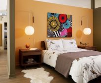 Abstraction lumineuse dans la chambre