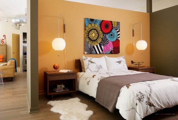 Abstraction lumineuse dans la chambre