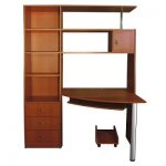 Table d'ordinateur sur une jambe de métal