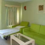 canapé pliant vert