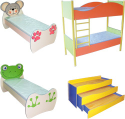 Lits d'enfants pour la maternelle