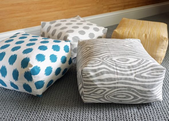 Pouf doux avec ses propres mains