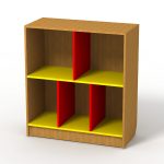 Etagère ouverte pour jouets avec cloisons