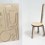 Chaise en contreplaqué de bricolage