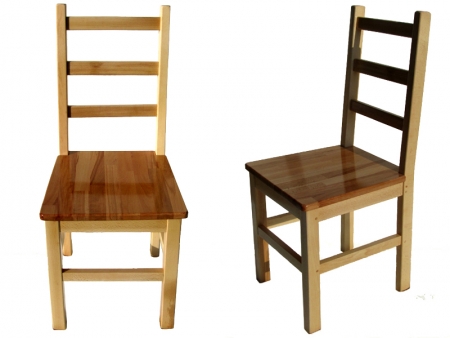 Chaises de cuisine en bois