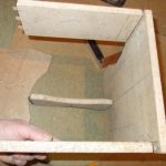 Tabouret en aggloméré à monter soi-même