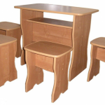 Tabourets de cuisine en aggloméré