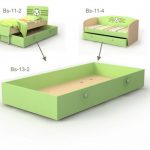 Niche de lit gigogne Bs-13-2