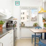 Zonage de la cuisine et du salon dans la conception du studio