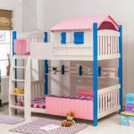 Lits superposés cabine couleur unie