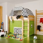 chambre d'enfants pour un petit fan de football