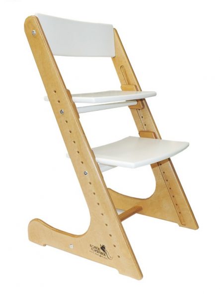 sedia trasformante in legno per bambini