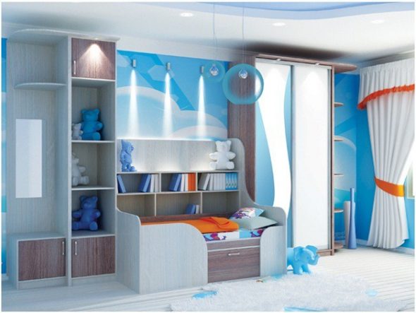 armario infantil con cuna