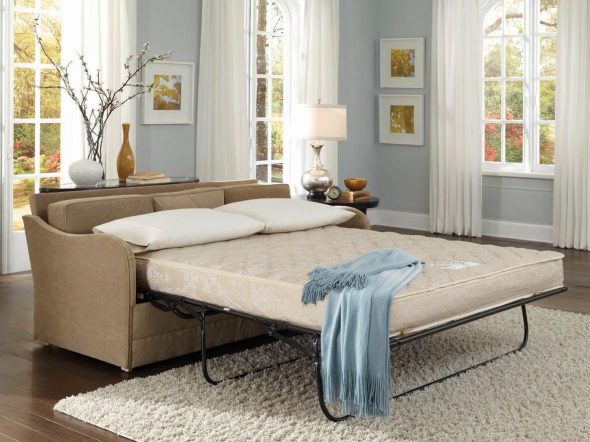 canapé-lit avec matelas orthopédique
