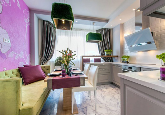 cuisine design avec canapé