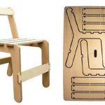 chaise bébé design avec contreplaqué