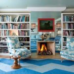bibliothèque dans le salon