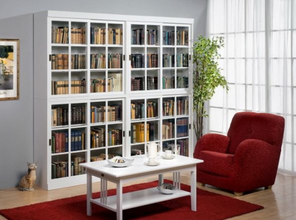 bibliothèque blanche