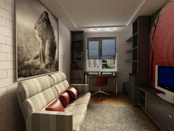 conception de la chambre de l'adolescence