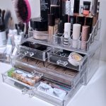 coffret de maquillage transparent